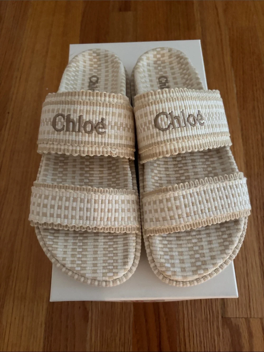 Chloe Rori Woven Slides